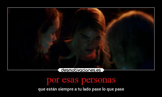por esas personas - 