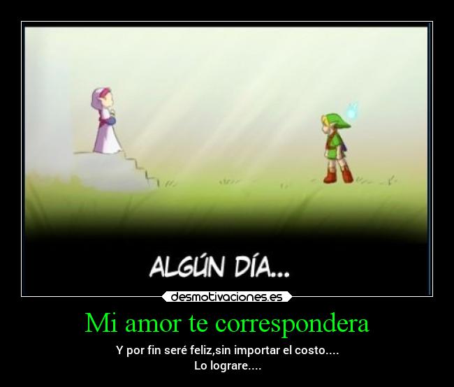 carteles amor amor anime link zelda desmotivaciones