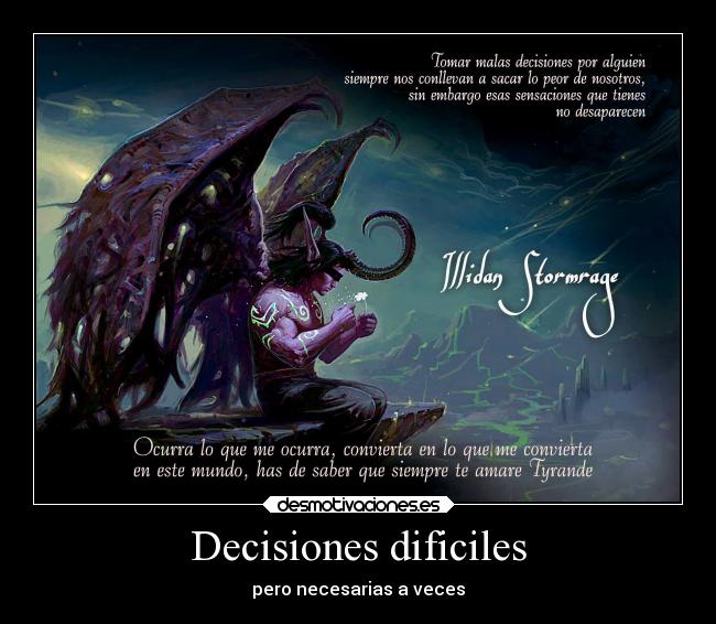 Decisiones dificiles - pero necesarias a veces