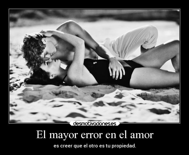 El mayor error en el amor - 
