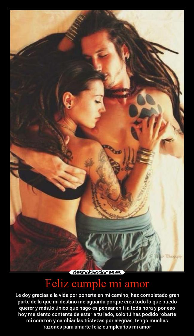 Feliz cumple mi amor -