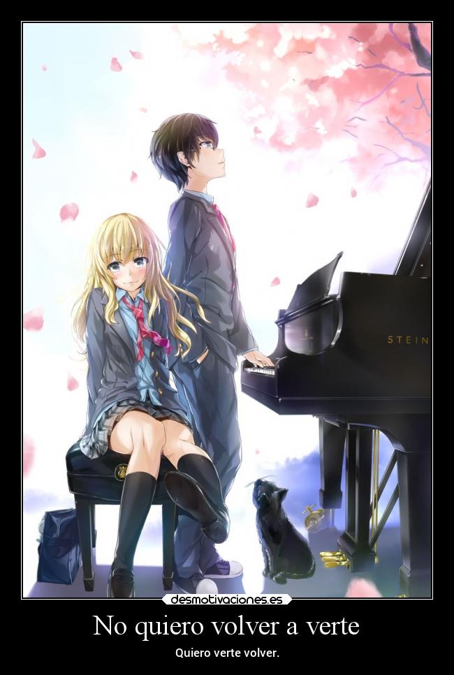 No quiero volver a verte -