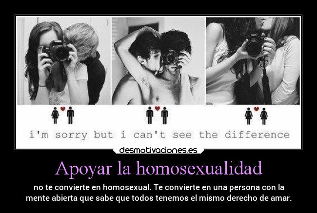 Apoyar la homosexualidad -