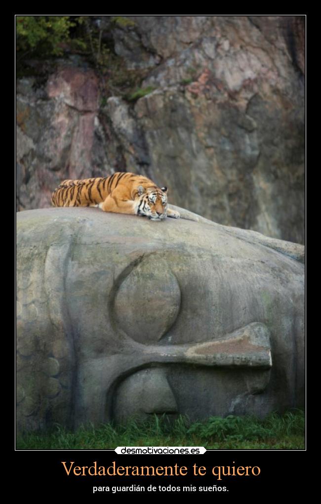 Verdaderamente te quiero - para guardián de todos mis sueños.