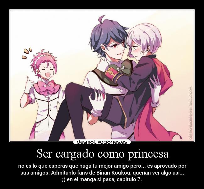 Ser cargado como princesa - 