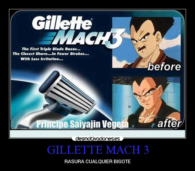GILLETTE MACH 3 - RASURA CUALQUIER BIGOTE