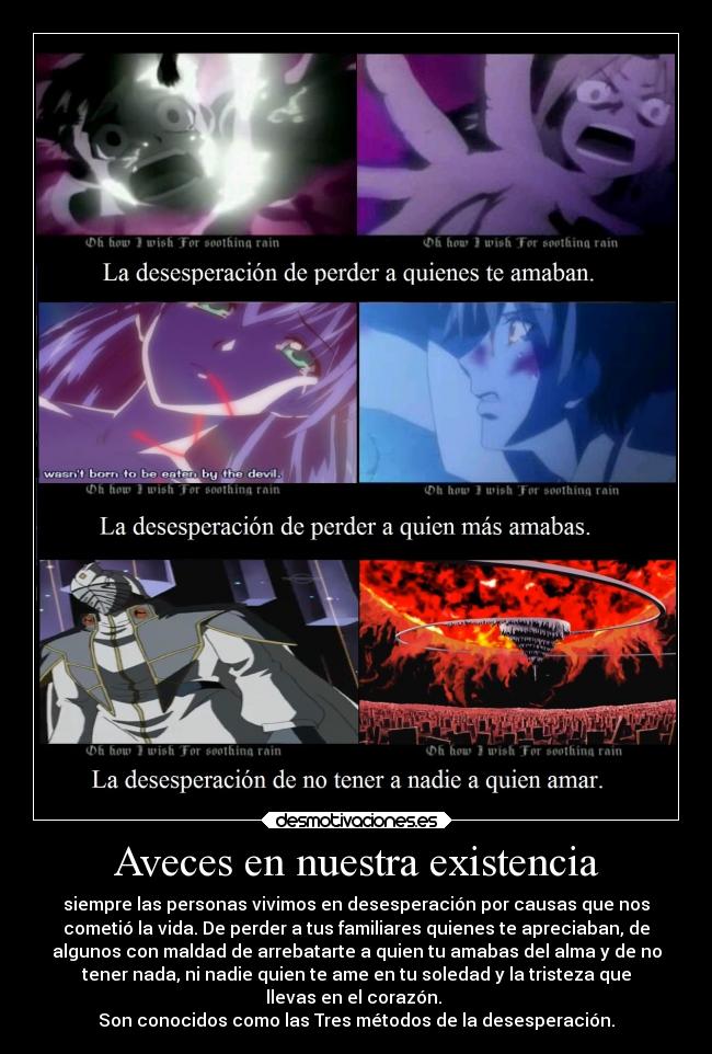 Aveces en nuestra existencia - 