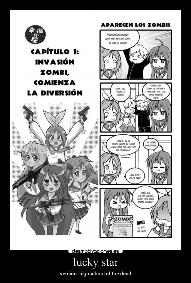 lucky star - vercion: highschool of the dead