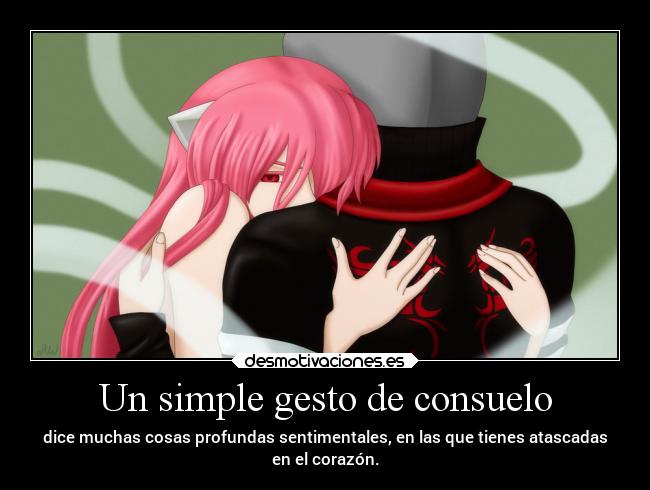 Un simple gesto de consuelo -
