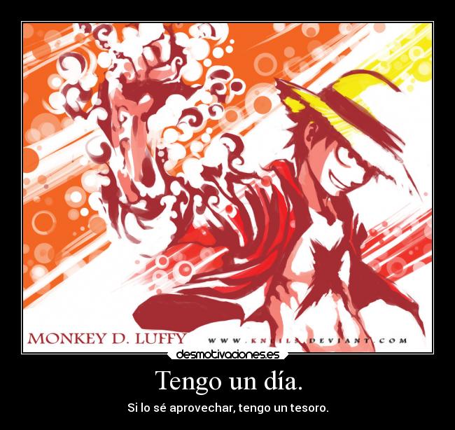 carteles anime onepiece one piece monkey luffy desmotivaciones