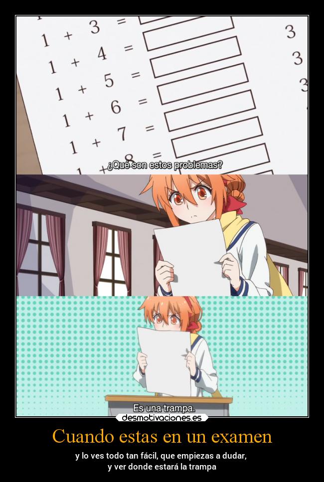 Cuando estas en un examen - 