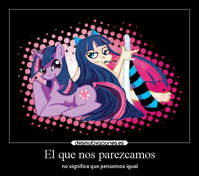 carteles anime stocking anarchy twilight sparkle desmotivaciones