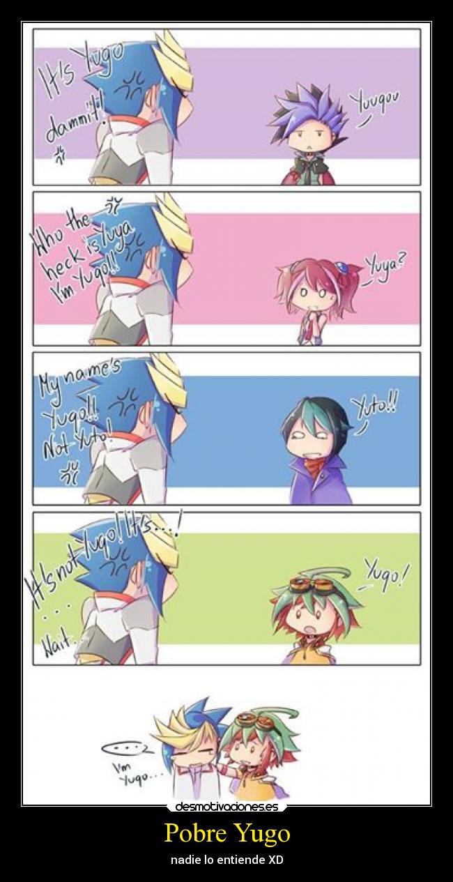 carteles anime yugioh yugo yuya fusion desmotivaciones