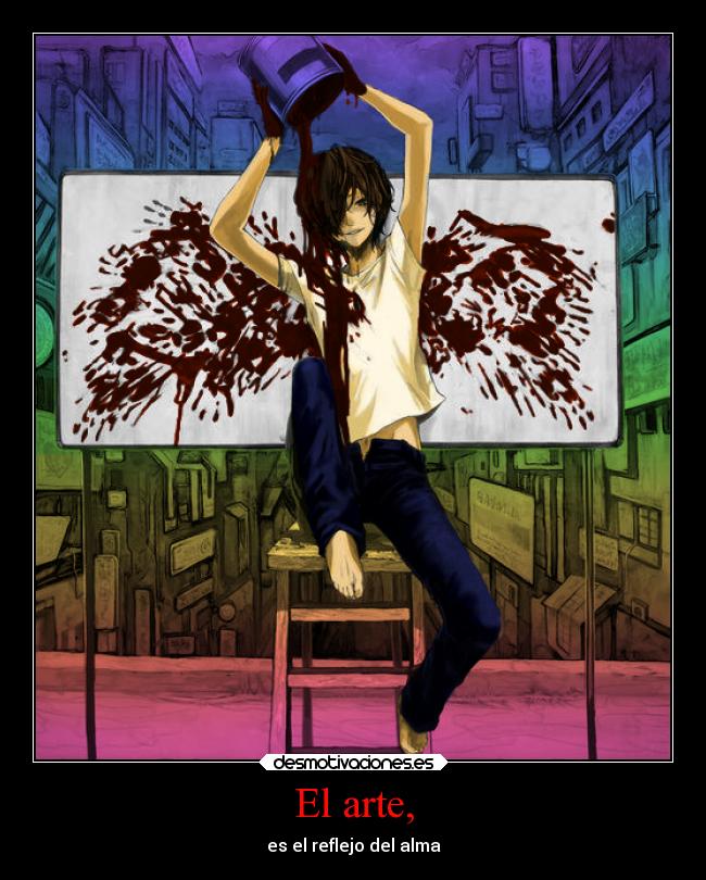 carteles arte alma corazon ausencia arte anime sangre desmotivaciones