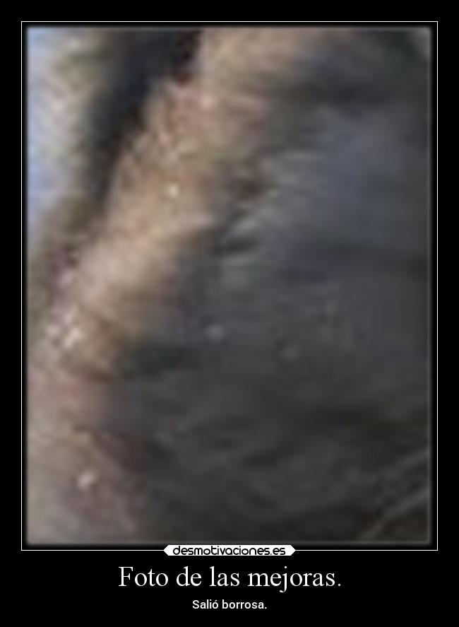 Foto de las mejoras. -