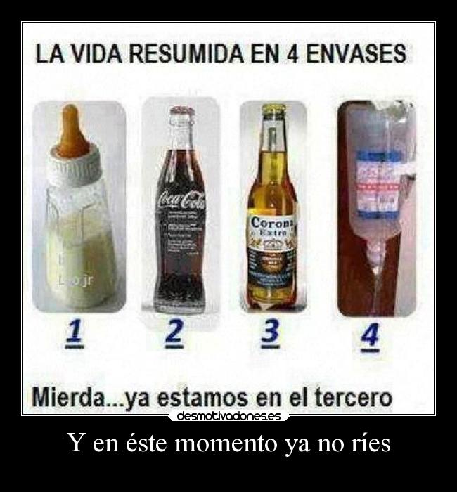 Y en éste momento ya no ríes - 