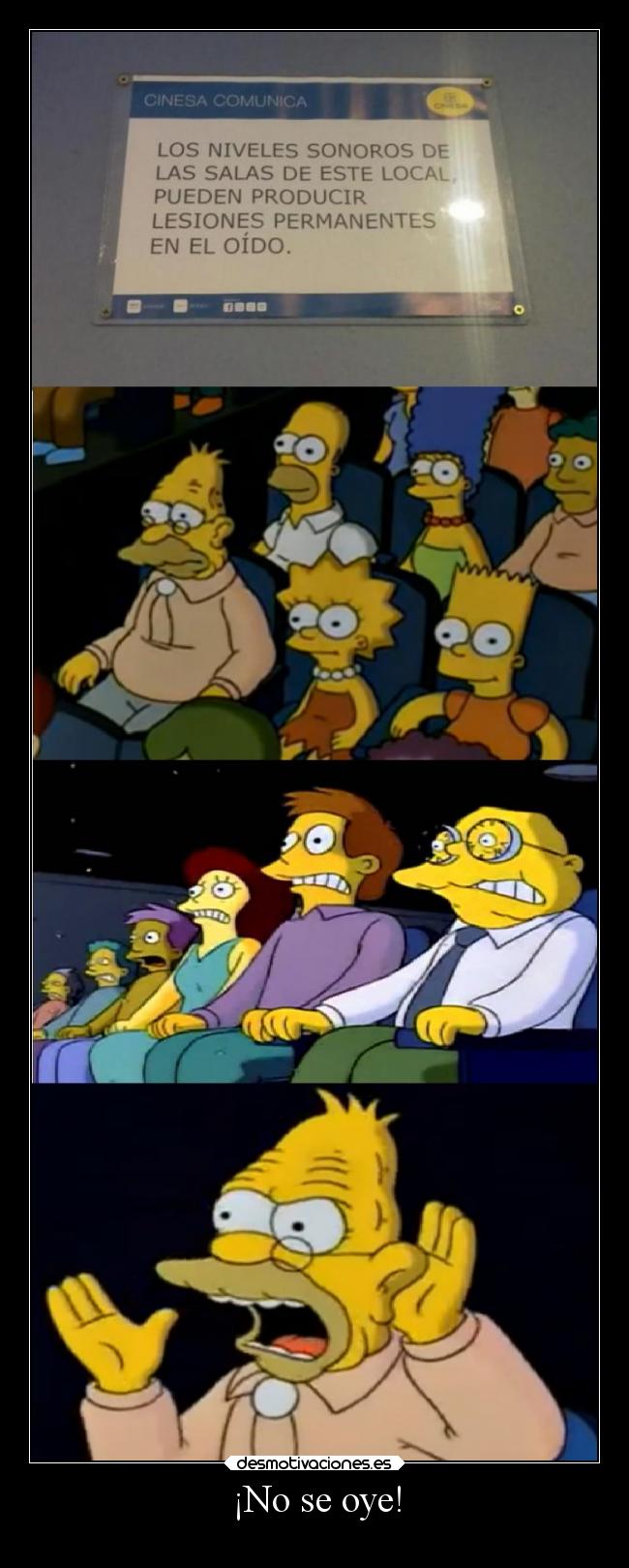 carteles cine humor simpson abraham abe abuelo noseoye elpatodelapiovendehierba desmotivaciones