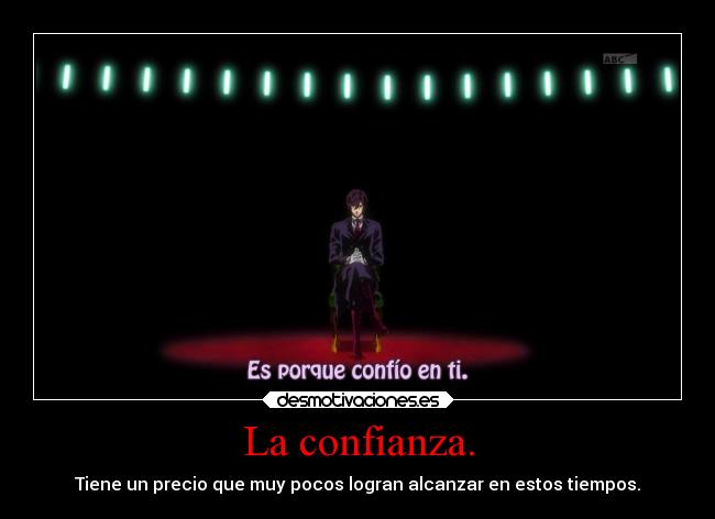 La confianza. - 