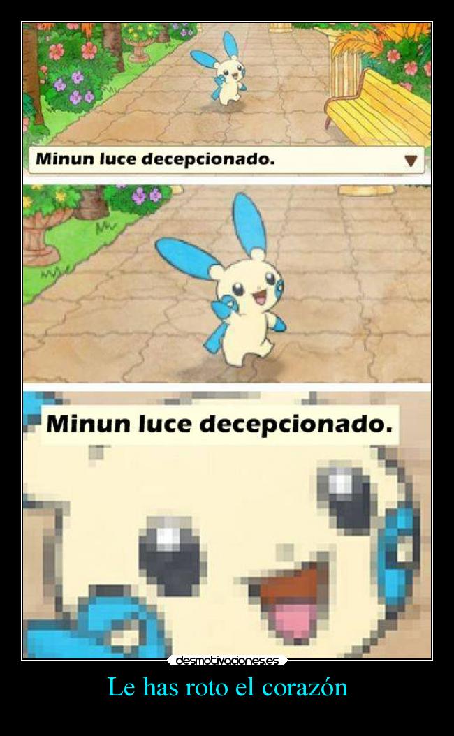 carteles corazon corazon pokemon videojuegos minum decepcionado desmotivaciones