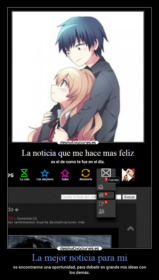 carteles desmotivaciones amor corazon anime correo noticia notificacion oportunidad desmotivaciones