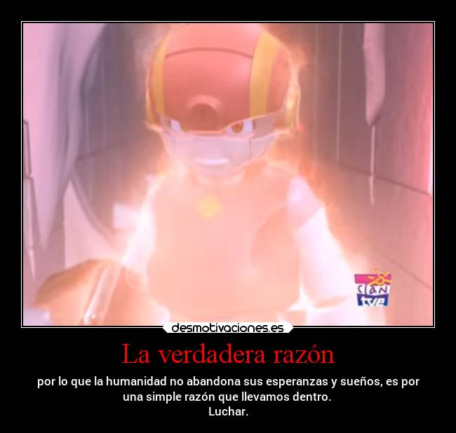 carteles desmotivaciones esperanza anime iron kid luchar desmotivaciones