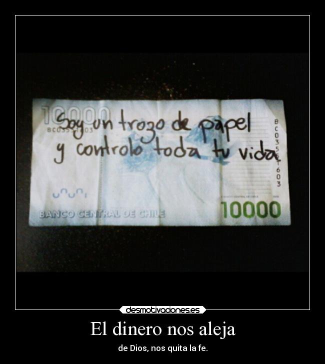 El dinero nos aleja - 