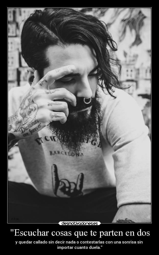 Escuchar cosas que te parten en dos - 