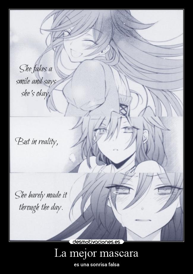 La mejor mascara - es una sonrisa falsa