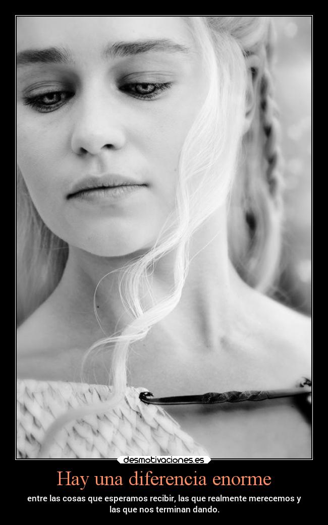 Hay una diferencia enorme -