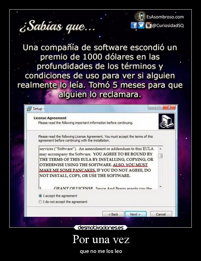 Por una vez - que no me los leo