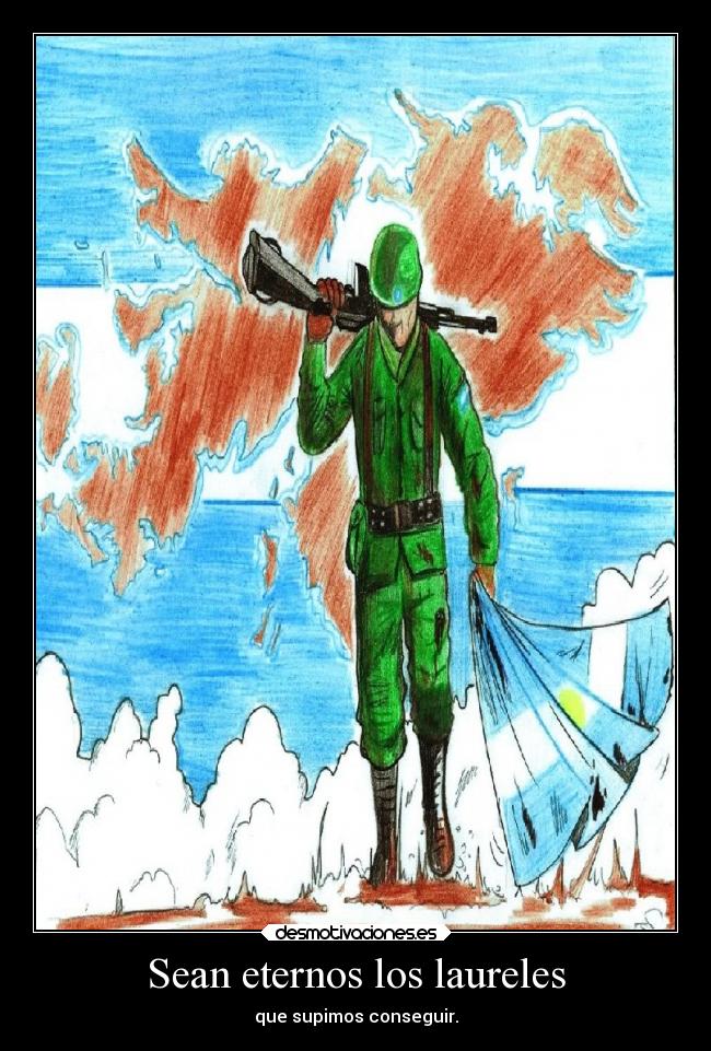 Sean eternos los laureles - que supimos conseguir.