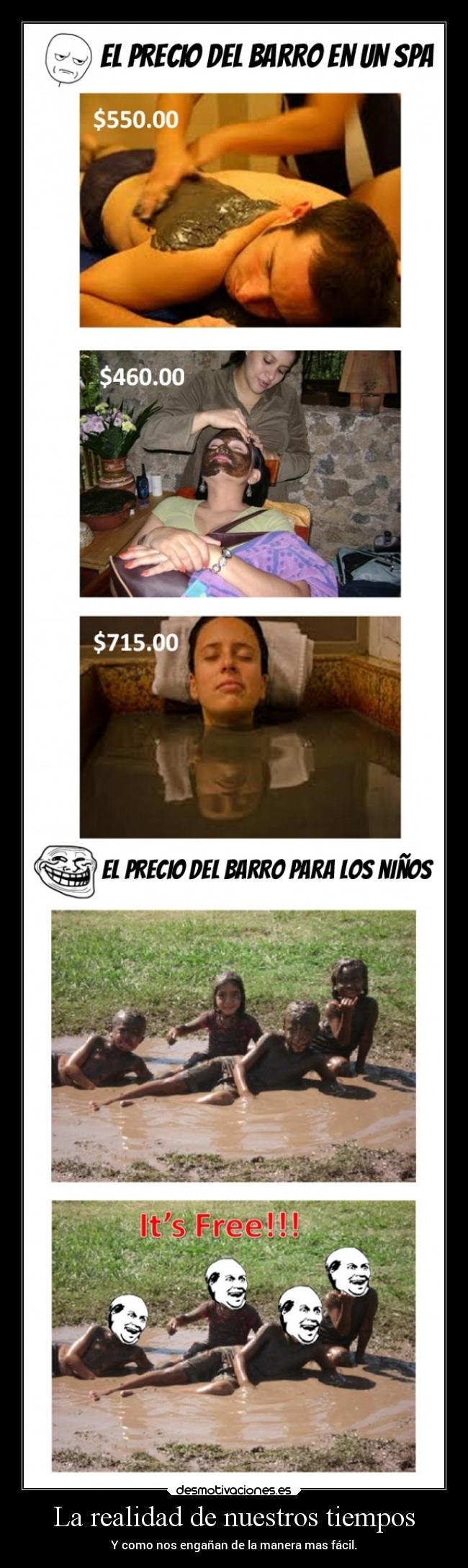 La realidad de nuestros tiempos - Y como nos engañan de la manera mas fácil.