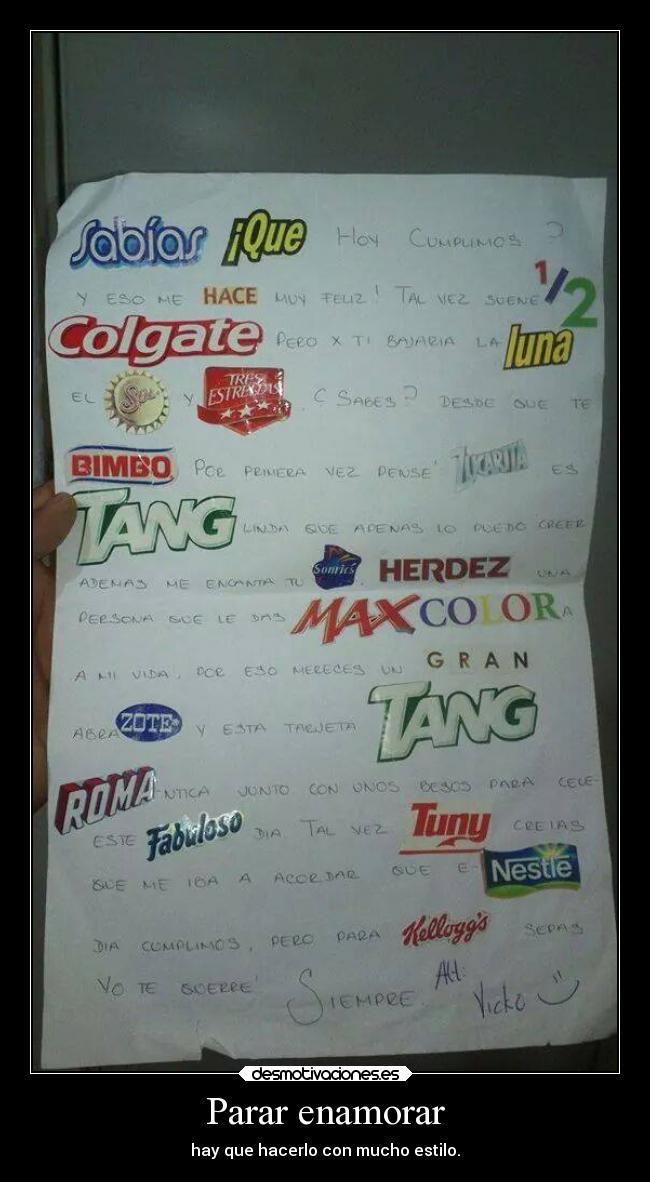 Parar enamorar -