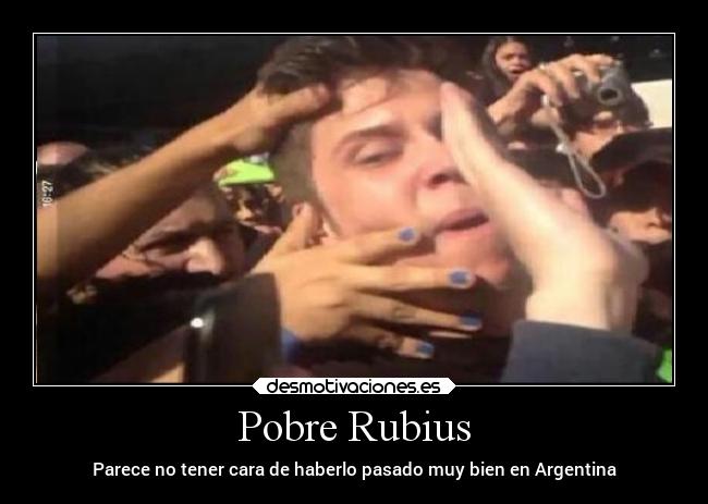 Pobre Rubius - Parece no tener cara de haberlo pasado muy bien en Argentina