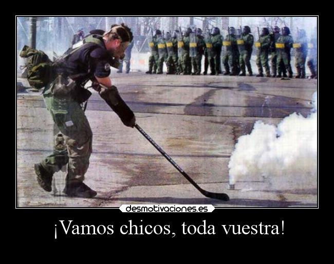 ¡Vamos chicos, toda vuestra! -