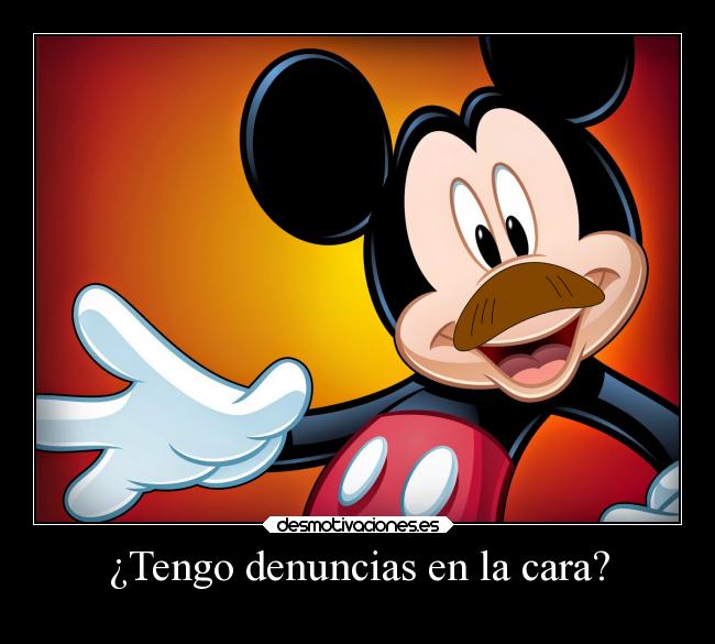 ¿Tengo denuncias en la cara? -
