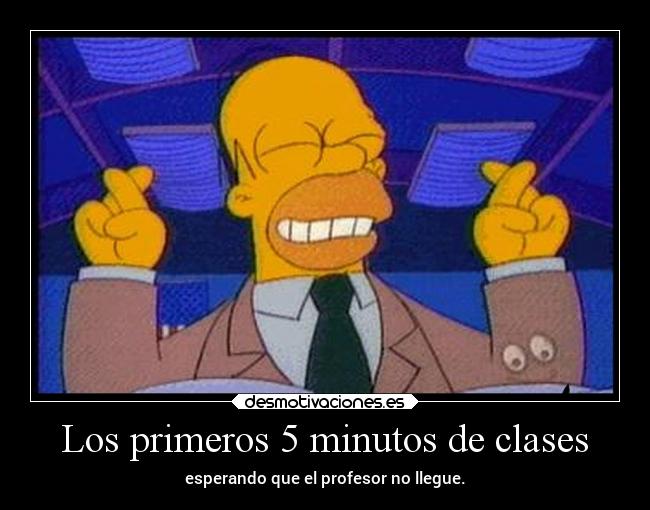 Los primeros 5 minutos de clases -