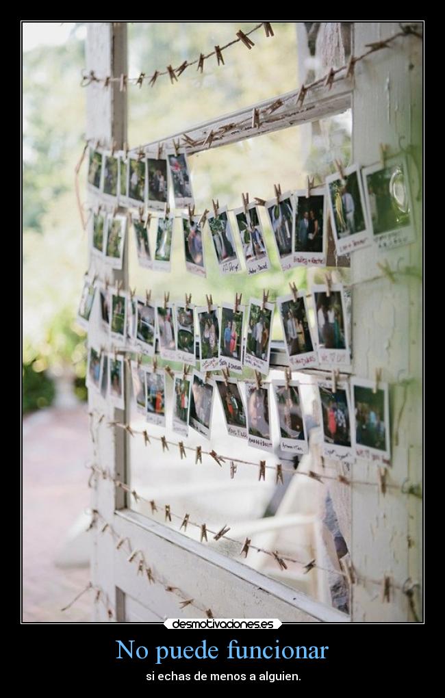 No puede funcionar -