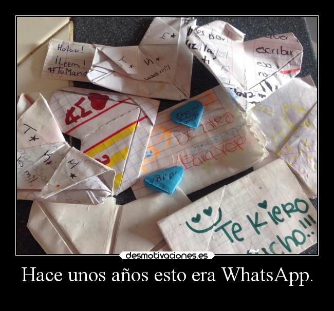 Hace unos años esto era WhatsApp. - 