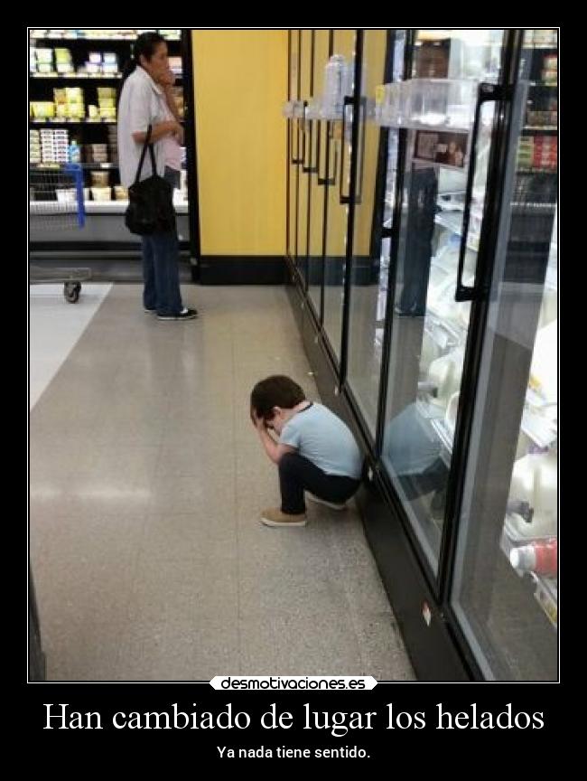 Han cambiado de lugar los helados - 