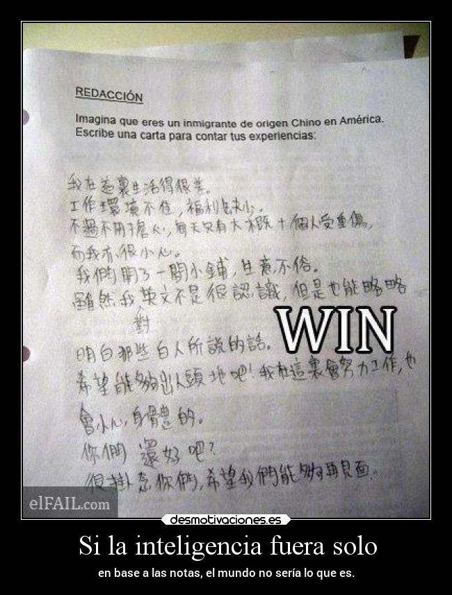 Si la inteligencia fuera solo - 