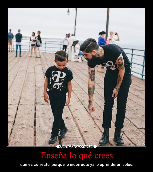 Enseña lo qué crees -