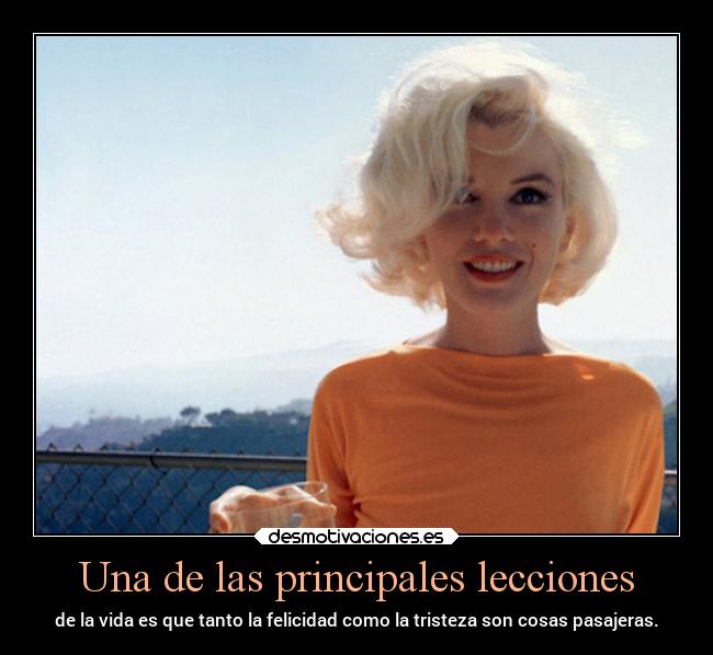 Una de las principales lecciones - 