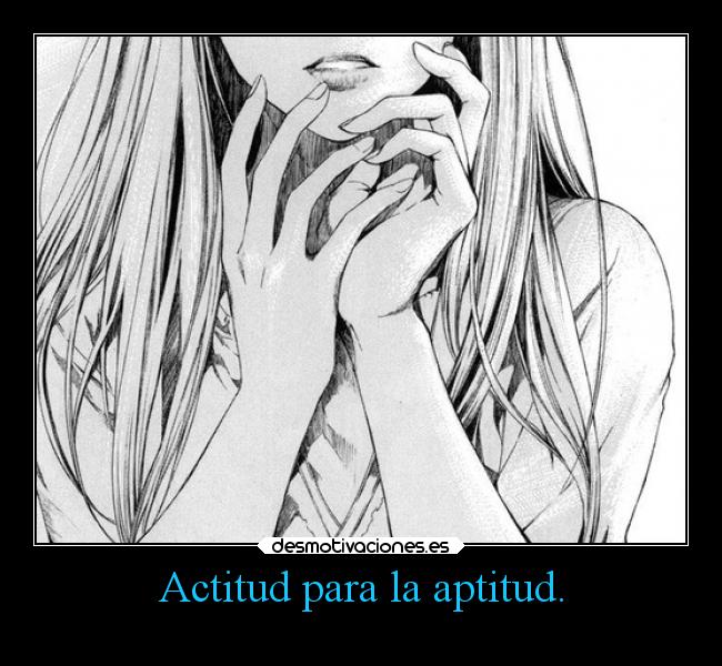 Actitud para la aptitud. - 