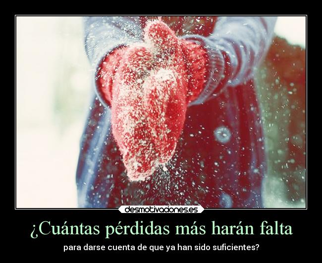 ¿Cuántas pérdidas más harán falta -