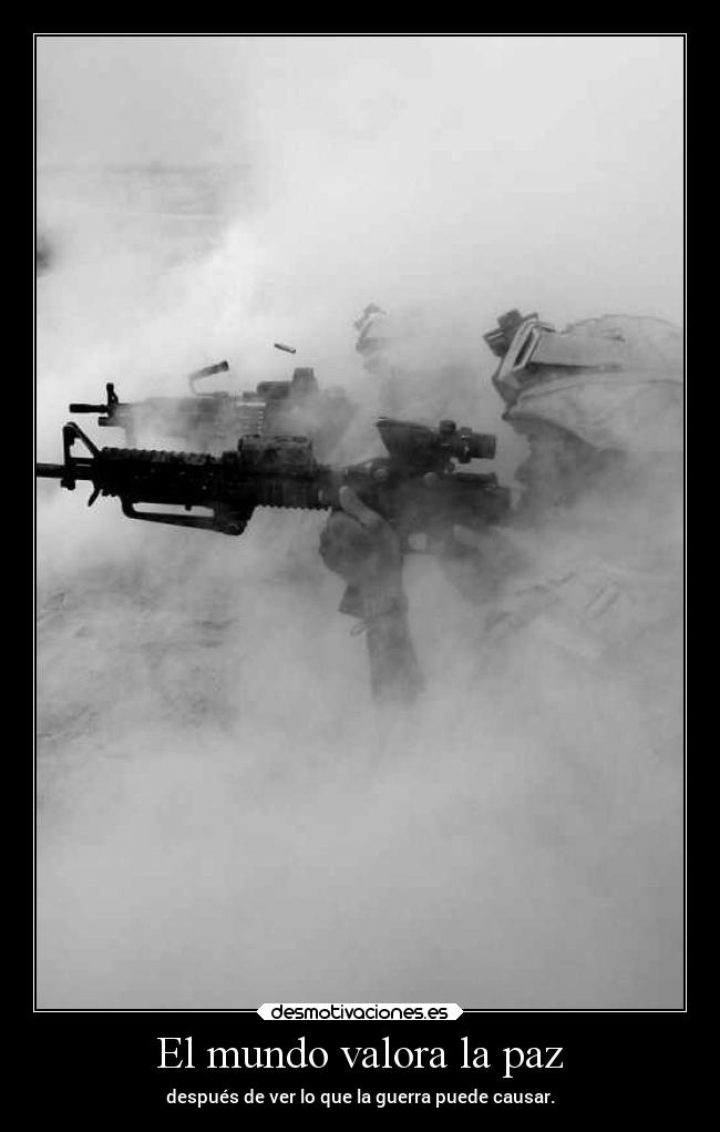 El mundo valora la paz -