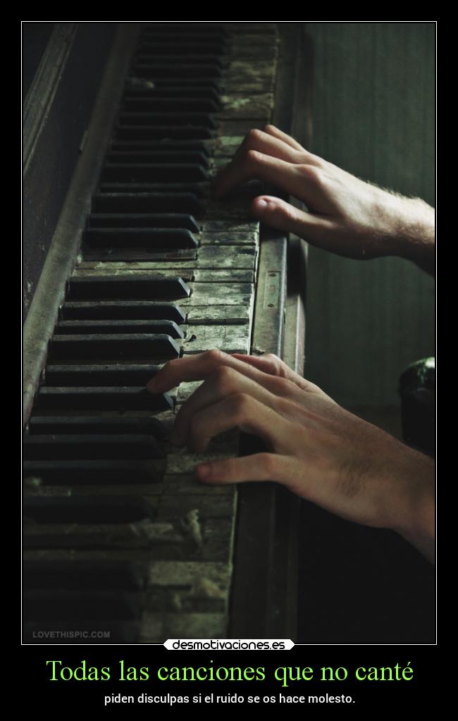 Todas las canciones que no canté -