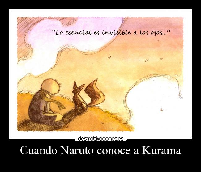 Cuando Naruto conoce a Kurama -