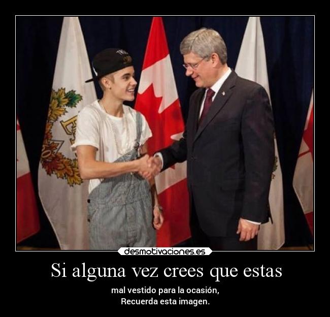 Si alguna vez crees que estas - mal vestido para la ocasión,
Recuerda esta imagen.