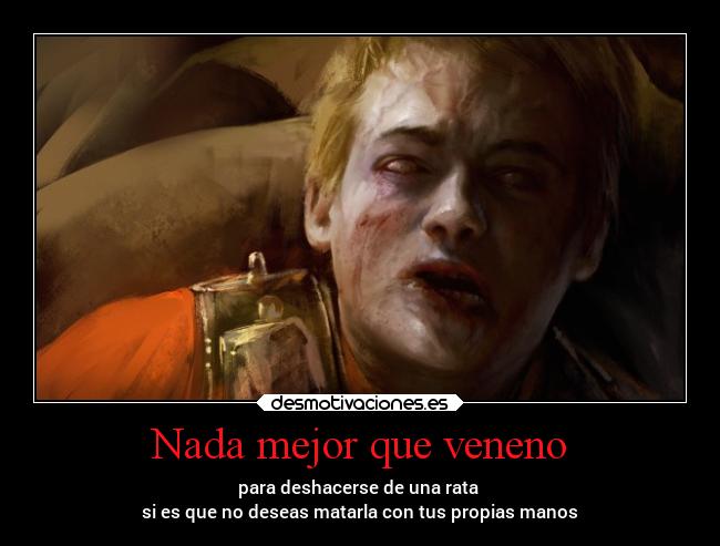 Nada mejor que veneno - para deshacerse de una rata 
si es que no deseas matarla con tus propias manos